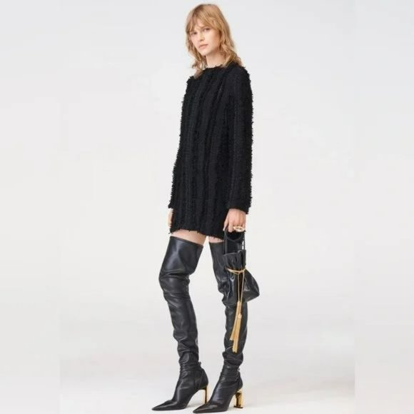 ZARA OVER-THE-KNEE HEELED BOOTS LIMITED EDITION - Picture 5 of 16